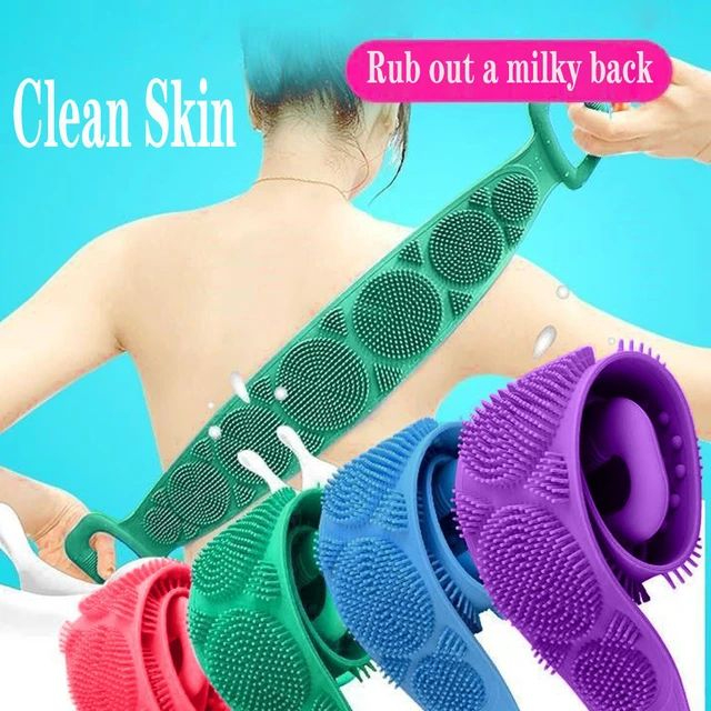 Magic Silicone Brushes Bath Towels | Rubbing Back Mud Peeling Body Massage Shower Extended | Scrubber Skin Clean Brushes Bathroom - Image 5