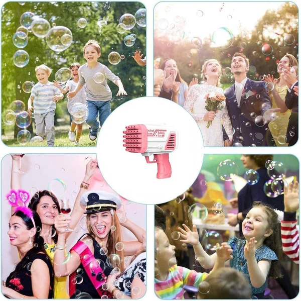 Bazooka Bubble Water Gun | Bubble Blaster Toy for Kids | Outdoor Fun - Image 6