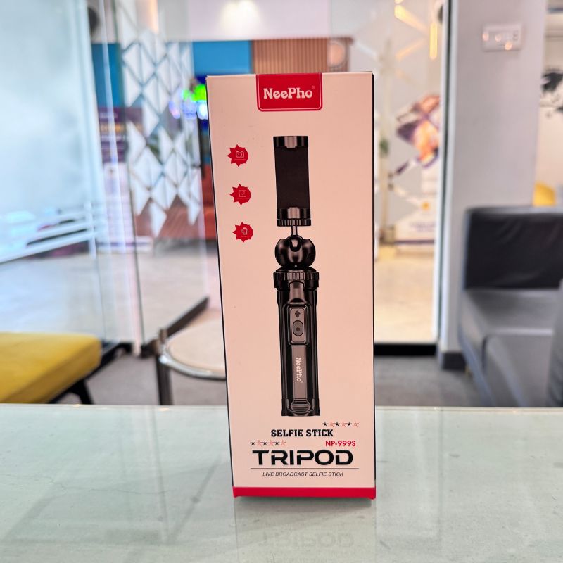 NeePho NP-999s 2-in-1 Selfie Stick & Tripod | Adjustable Height, Bluetooth Remote | Universal Smartphone & Camera Mount | Lightweight & Portable - Image 6