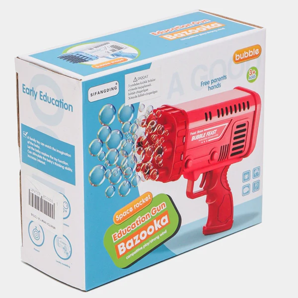 Bazooka Bubble Water Gun | Bubble Blaster Toy for Kids | Outdoor Fun - Image 4