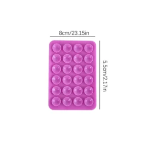 Stick & Grip Suction Cup Phone Holder | Reusable Silicone Pad | Random Color