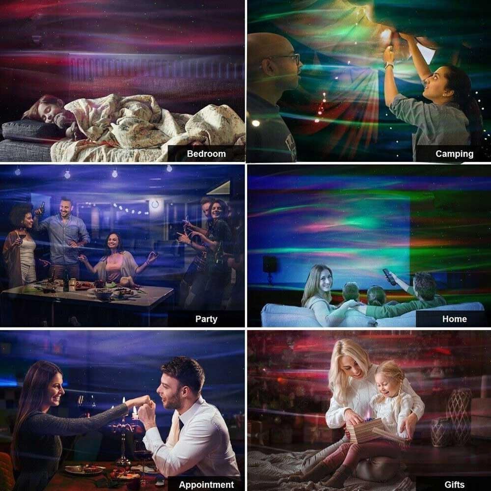 A7 LED Starry Projection Light with Remote Control | USB Galaxy Night Lamp - Image 6