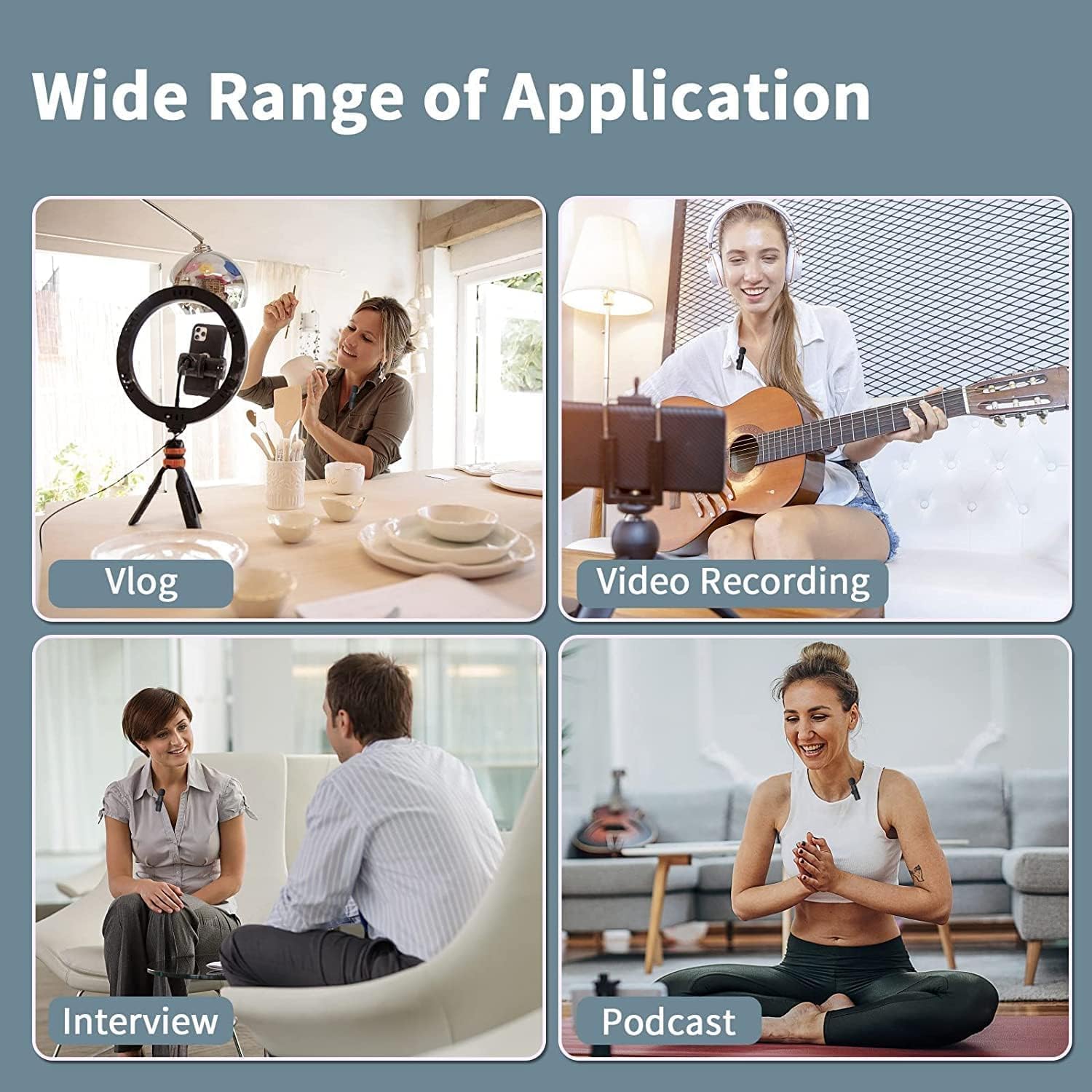 K9 Dual Wireless Lavalier Microphone | Plug & Play USB Type-C | Mic with Auto Sync & Noise Reduction - Image 4