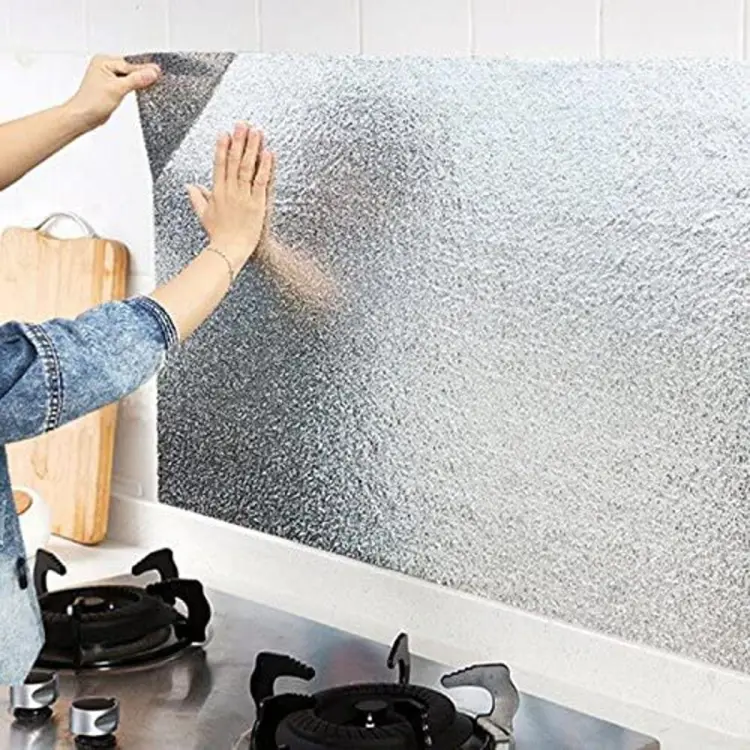 Silver Foil | Marble Sheet Sticker 60x200cm | Waterproof Self-Adhesive PVC Wallpaper for Furniture Walls - Image 4
