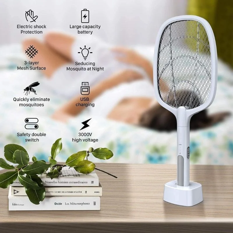 Nova USB Rechargeable Mosquito Racket | ME-903 Model | | Electric Insect Killer Swatter | For Indoor & Outdoor Use - Image 7