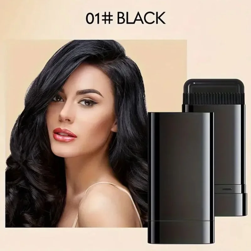 Black Temporary Hair Color Stick | Long-Lasting Gray Coverage Hair Touch-Up Wand | Compact Size | 20g - Image 3