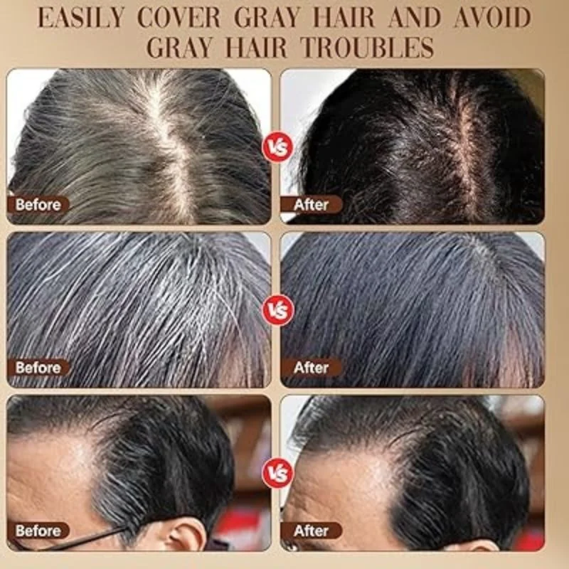 Black Temporary Hair Color Stick | Long-Lasting Gray Coverage Hair Touch-Up Wand | Compact Size | 20g - Image 4