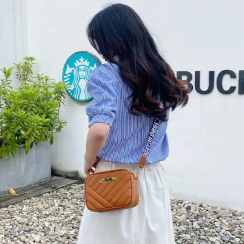 Brown Leather Handbag for Girls & Women | Stylish Shoulder & Crossbody Bag | Daily Use & Gift - Image 3