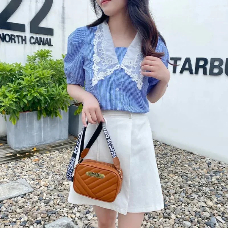 Brown Leather Handbag for Girls & Women | Stylish Shoulder & Crossbody Bag | Daily Use & Gift - Image 4