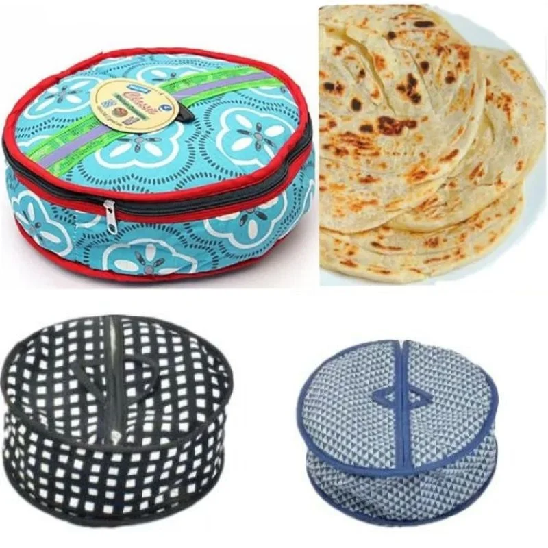 Roti Zipper Bag | Reusable Airtight & Insulated Storage Bag | Keeps Chapati Fresh, Soft & Warm | Random Design - Image 6