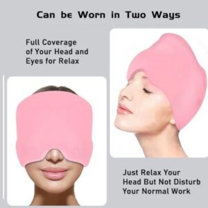 Headache Relief Gel Cap Hot Cold Therapy | Migraine, Tension & Puffy Eyes Relief