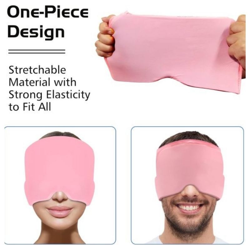Headache Relief Gel Cap Hot Cold Therapy | Migraine, Tension & Puffy Eyes Relief - Image 3