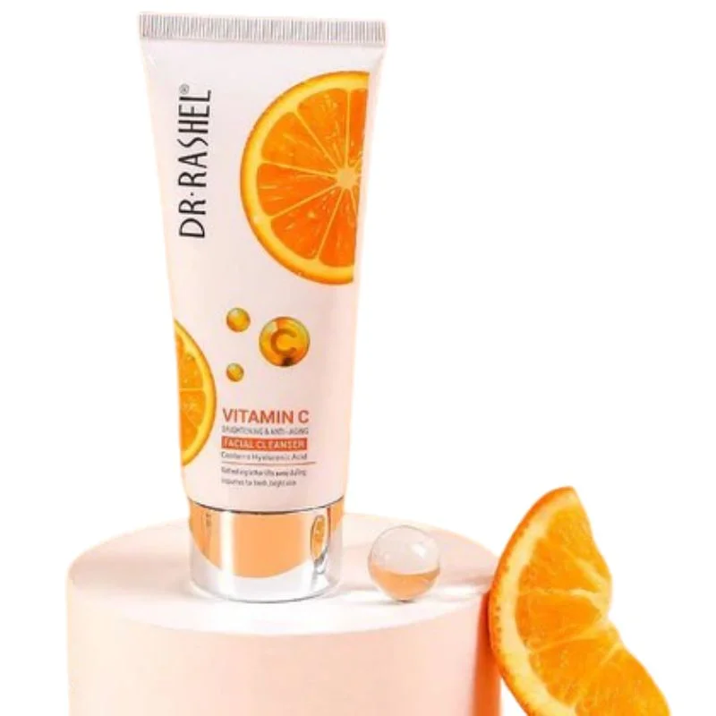 Dr. Rashel Vitamin C Brightening Facial Cleanser with Hyaluronic Acid | Deep Cleansing & Anti-Aging Formula | 80ml | Imported - Image 6