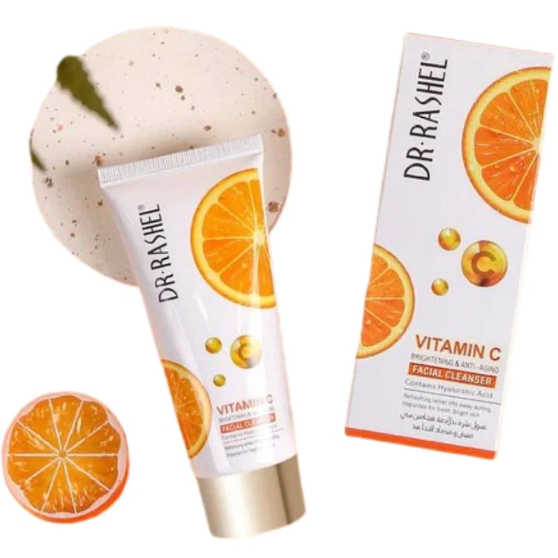 Dr. Rashel Vitamin C Brightening Facial Cleanser with Hyaluronic Acid | Deep Cleansing & Anti-Aging Formula | 80ml | Imported - Image 5