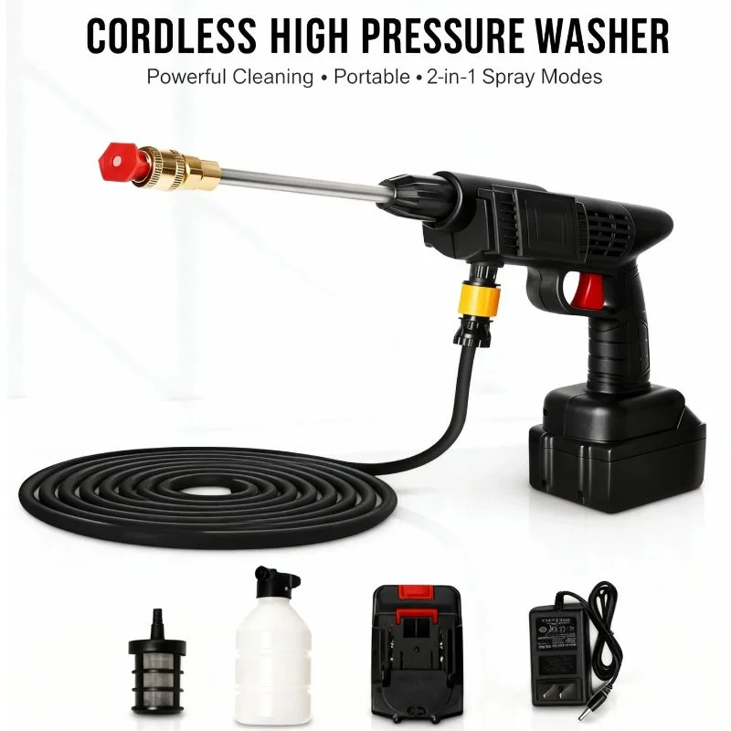 Automatic Cordless Car Wash Spray Gun 48Vf Pakistan | Wireless High Pressure Foam Jet Washer - Image 6