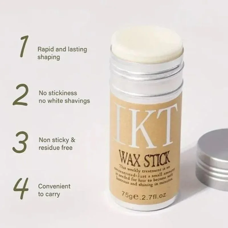 IKT Hair Wax Stick | Strong Hold Styling Gel Cream for Men Women & Kids | Frizz Control Edge & Fluffy Hair Setter - Image 3