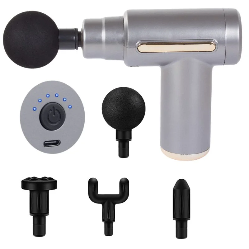 Deep Tissue Muscle Massage Gun | Fascia Relaxation Massage Gun with 6 Speed Levels & 4 Massage Heads | Random Color - Image 4