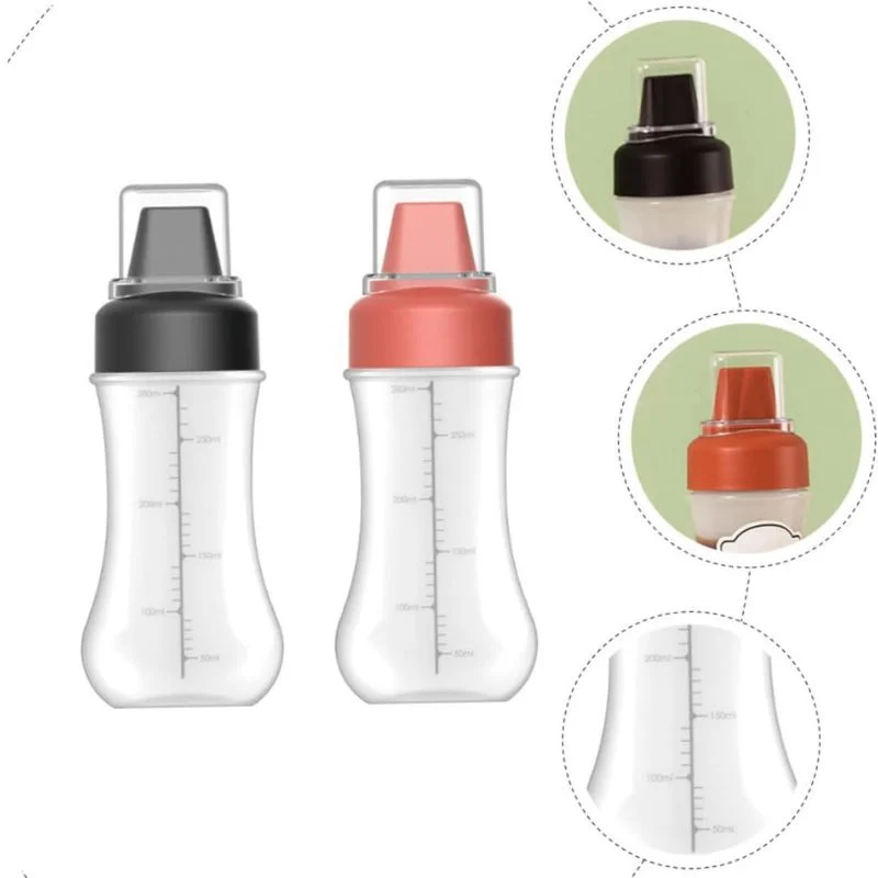 5 Hole Squeeze Sauce Bottle | Refillable Condiment Dispenser with Lid | Multipurpose Ketchup & Hot Sauce Bottle for Kitchen | Black Cap - Image 4