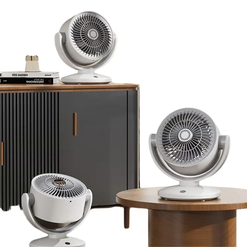 Oscillating Desktop Circulating Fan FT-905 | Rechargeable Mini Table Fan with LED Display & 3 Speeds - Image 5
