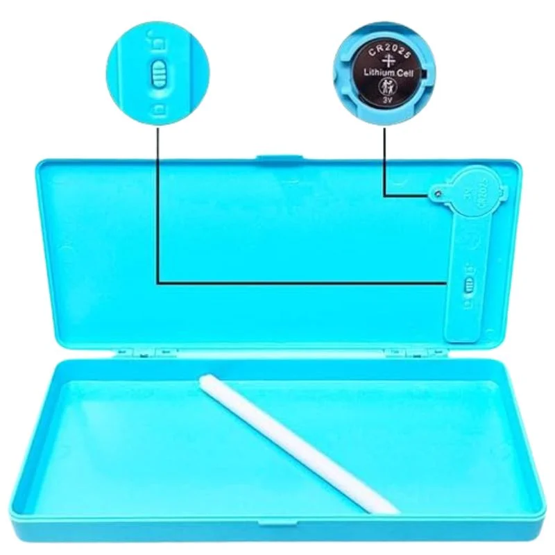 LCD Drawing Pen Case for Kids | Writing Tablet Pencil Box with Screen Lock & One-Key Erase | Random Color - Image 4