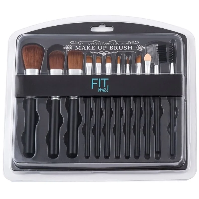 Makeup Brush Set – 12-Piece Professional Makeup Tool Kit | Soft, High-Quality Synthetic Bristles | Huada | Fit Me | Pabibrow - Image 8