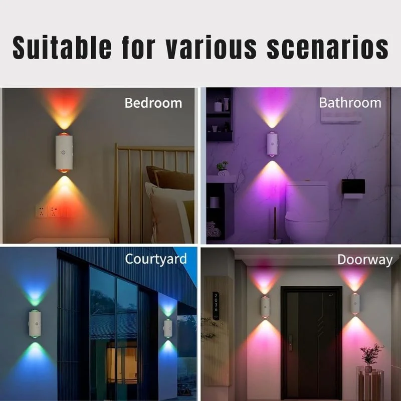 LED Night Light with Motion Sensor | Rechargeable Wireless Wall Lamp | Dimmable Smart Night Light | Magnetic Indoor & Outdoor Wall Light - Image 8