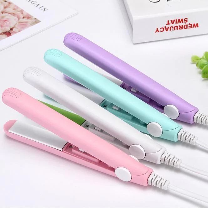 Mini Portable Ceramic Hair Straightener & Curler | Frizz-Free Smooth Hair | Random Color - Image 3