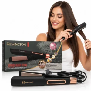 Remington Supports Healthy Styling Hair Straightener | Model FR-2115 | Infrared Technology Ceramic Plates Flat Iron
