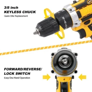 Cordless Drill Machine Kit with 2  Batteries  & 26 Accessories | Portable Rechargeable Impact Drill Set