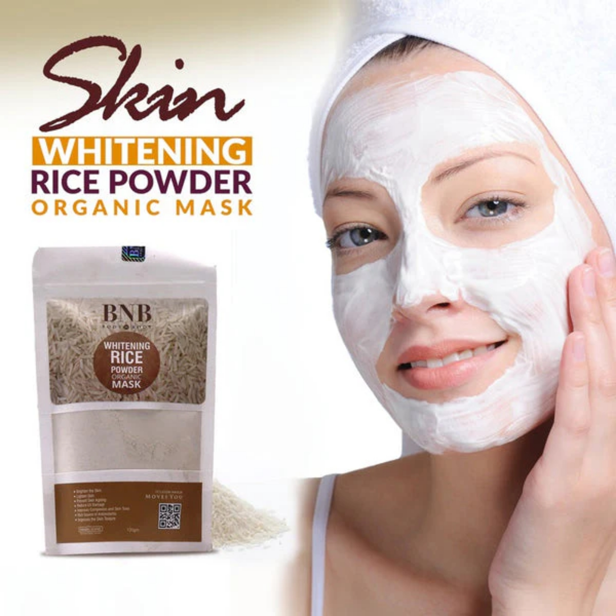 BNB Rice Extract Bright & Glow Facial Kit | 3-in-1 Whitening, Brightening & Hydrating Skincare - Image 8