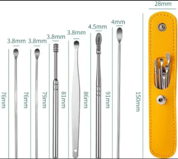 6-Piece Ear Wax Cleaning Kit | Portable & Easy to Use - Image 9