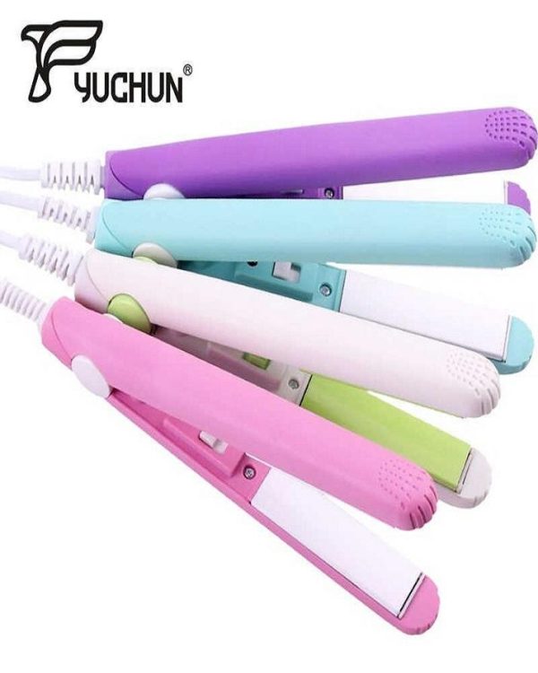 Mini Portable Ceramic Hair Straightener & Curler | Frizz-Free Smooth Hair | Random Color - Image 4