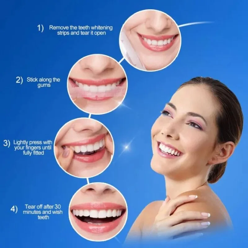 Gegemoon 7D Teeth Whitening Strips | Professional 7-Day Whitening Kit | Enamel Safe Teeth Whitening Strips | Deep Stain Removal | Mint Flavor | 7 Pairs - Image 5