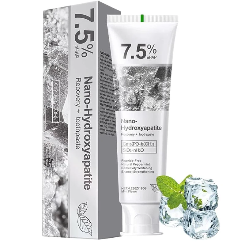 7.5% Nano-Hydroxyapatite Toothpaste | Deep Cleaning & Advanced Enamel Protection | Fluoride-Free Mint Toothpaste for Sensitive Teeth | Fresh Breath & Daily Oral Care - Image 8