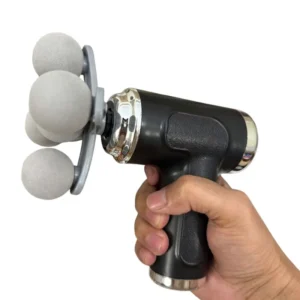 Five Head Massage Gun | Rechargeable Deep Tissue Muscle Massager | 9 Massage Heads | 6 Speed Levels | Model BLD-780 | Random color