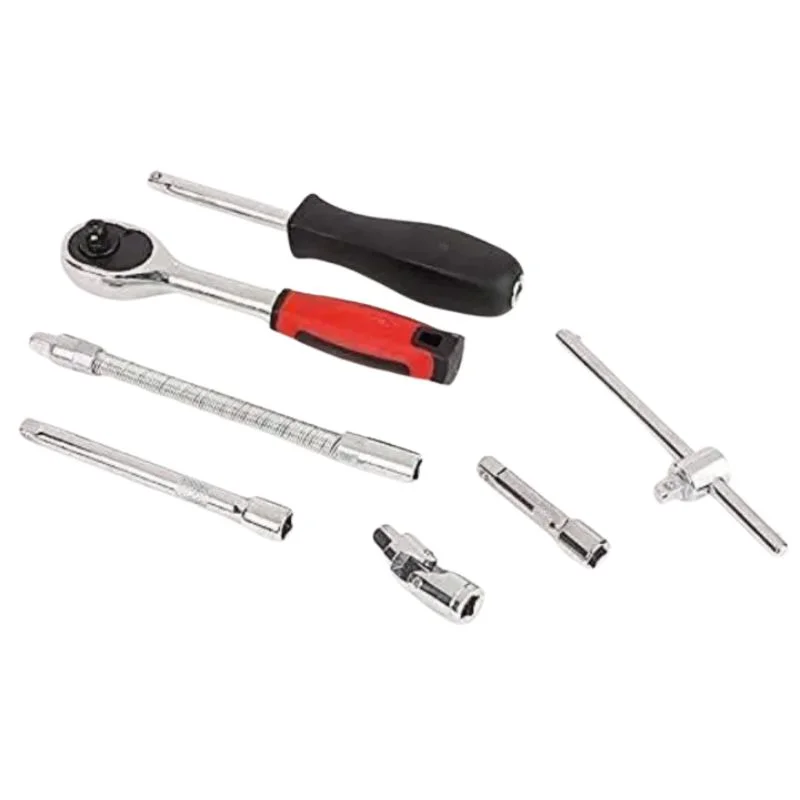 46-Piece Socket Wrench Set | Complete Ratchet Socket & Screwdriver Bit Tool Kit | Chrome Vanadium Steel Repair Tool Set with Storage Case - Image 5