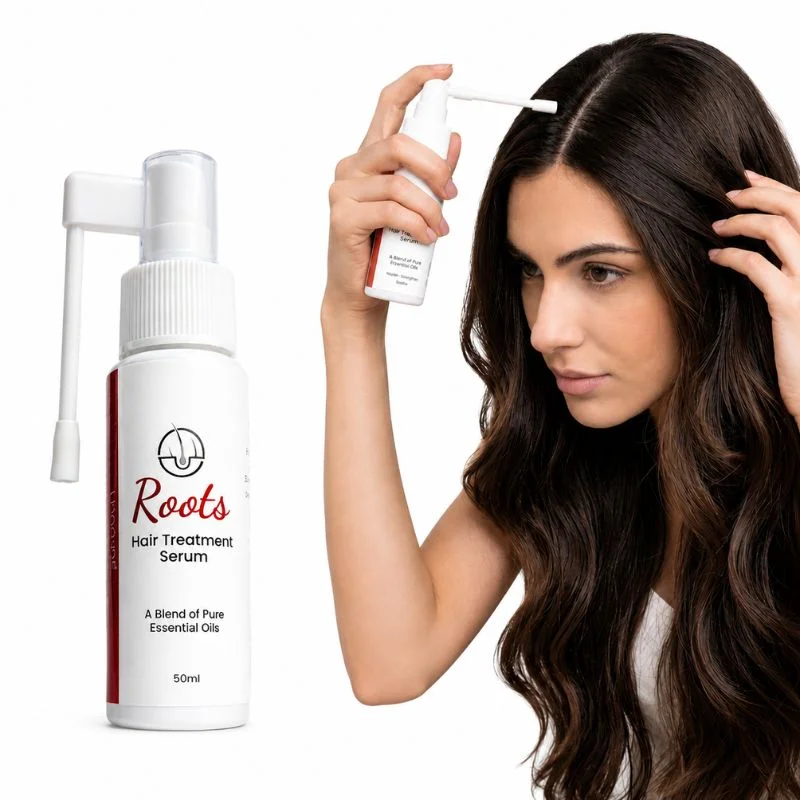 Roots Hair Treatment Serum | Nourishing Hair Growth Serum for Men & Women | Smooth, Shiny & Frizz-Free Hair | 50ml - Image 6