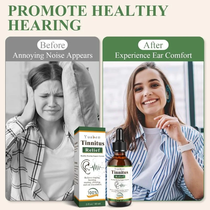 Yuaben Tinnitus Relief Drops | Healthy Hearing Support System | Ear Care Drops for Ringing, Buzzing & Ear Wellness | 60ml - Image 4
