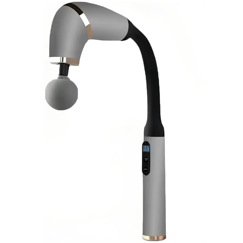 Long Handle Fascial Gun Massager | Model: BLD-339 | Rechargeable Massage Gun with 4 Interchangeable Heads | Full Body Muscle Relaxation - Image 4